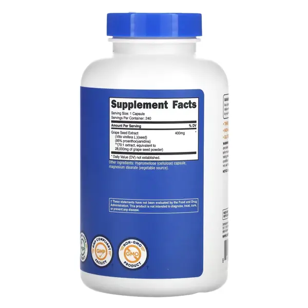 Nutricost Grape Seed Extract 400 MG Capsules